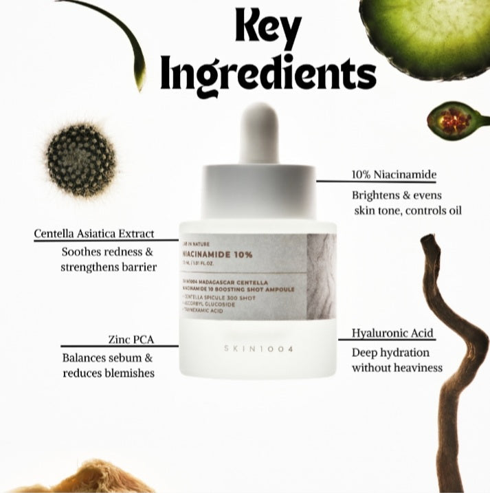 SKIN1004 Niacinamide 10 Boosting Shot - High-Power Brightening Ampoule Serum (30ml)